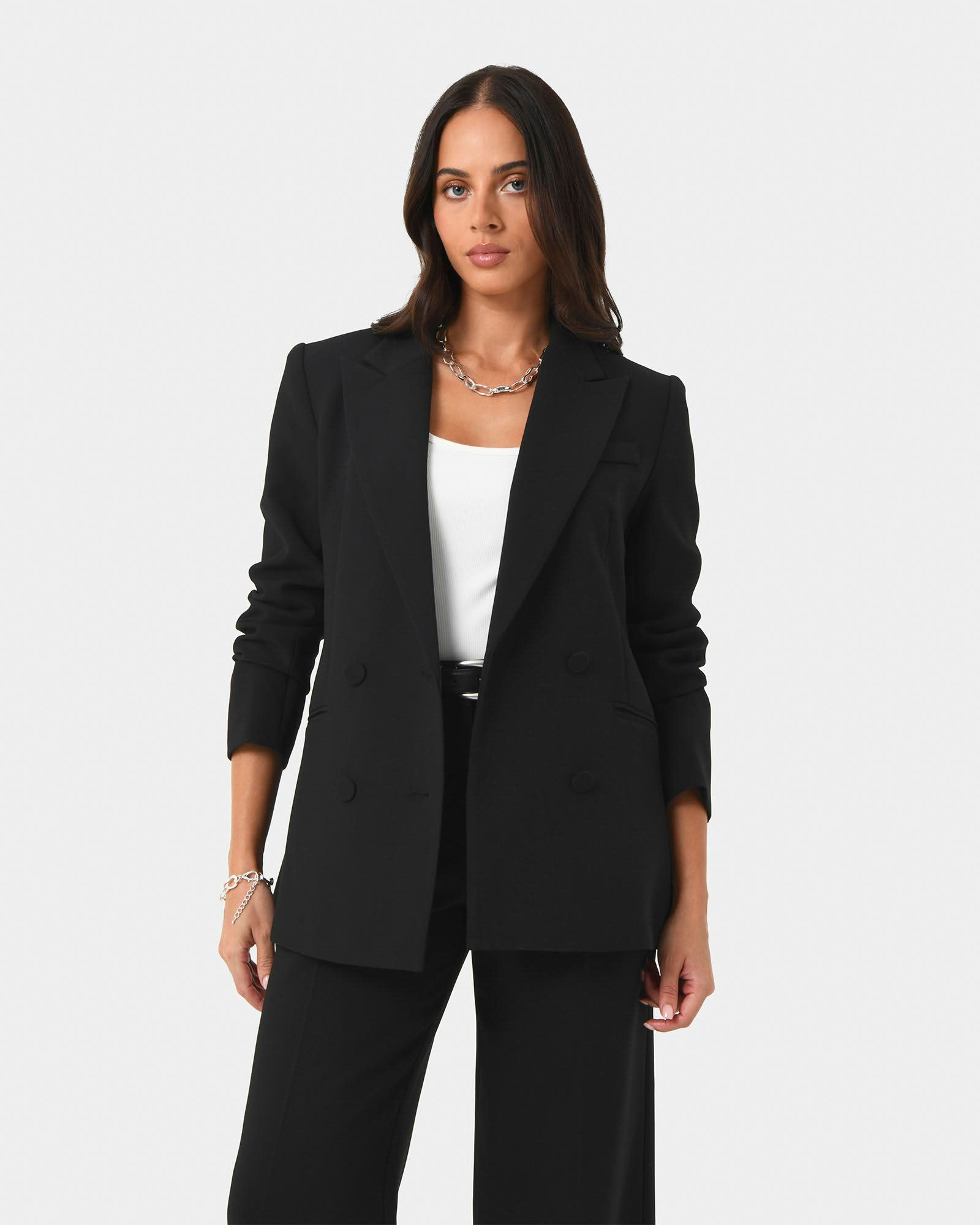 Nikki Double Breasted Blazer | FORCAST