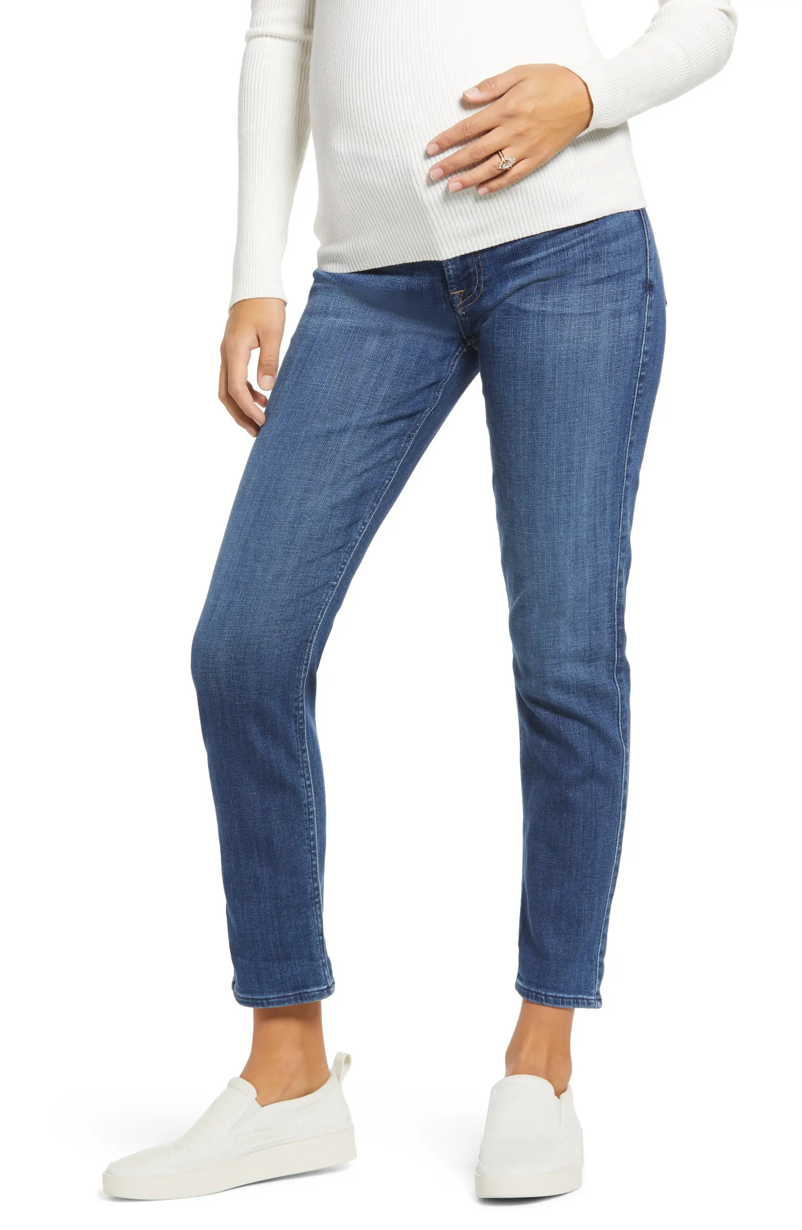 Seven Josefina Ankle Boyfriend Maternity Jeans | Nordstrom