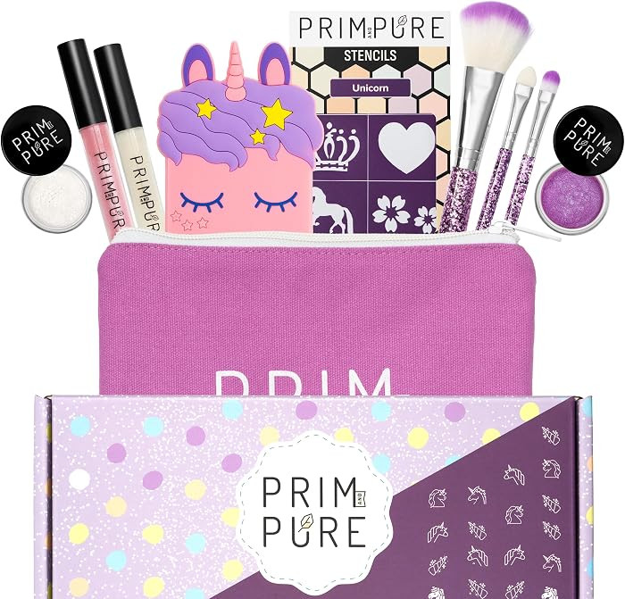 Prim and Pure Mineral Gift Set with Unicorn Mirror| Perfect for Play Dates & Birthday Parties | K... | Amazon (US)