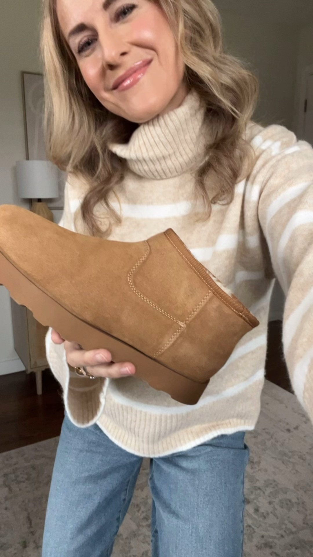 Love my faux Uggs! Genuine suede with faux fur lining. If between go down (unless you plan on wearing thick socks but I find they run big). #walmartfashion 

#LTKGiftGuide #LTKFindsUnder100 #LTKFindsUnder50