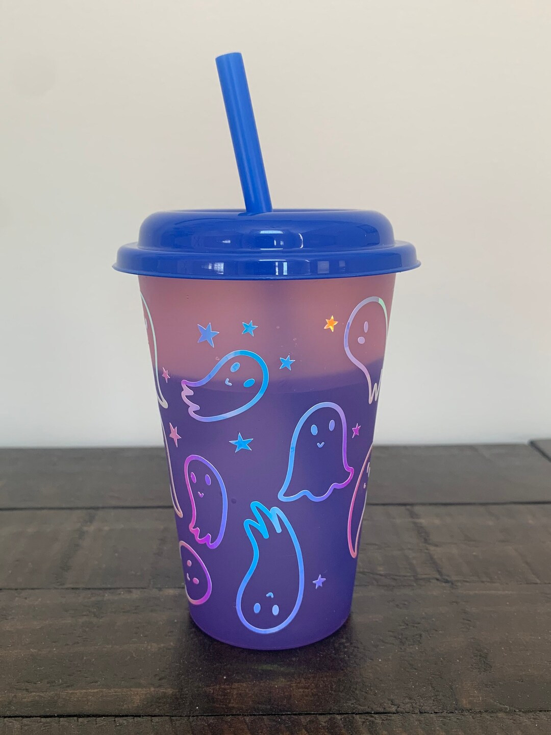 kids halloween ghost cup, color changing ghost tumbler, halloween basket idea, boo basket treats,... | Etsy (US)