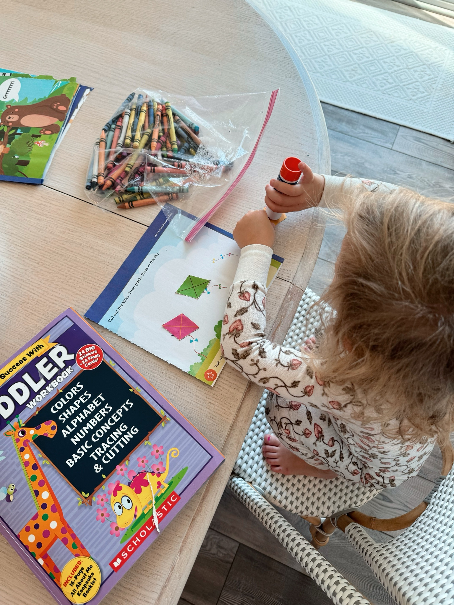 We have been working on this toddler activity book for weeks and Emmy loves it. It teaches tracing, cutting, pasting, coloring, etc. 
I found it at Costco but they sell it online at Walmart. 

#LTKKids #LTKFindsUnder50