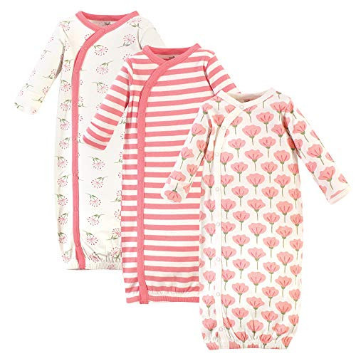 Touched by Nature unisex baby Organic Cotton Kimono Nightgown, Tulip, Preemie US | Amazon (US)