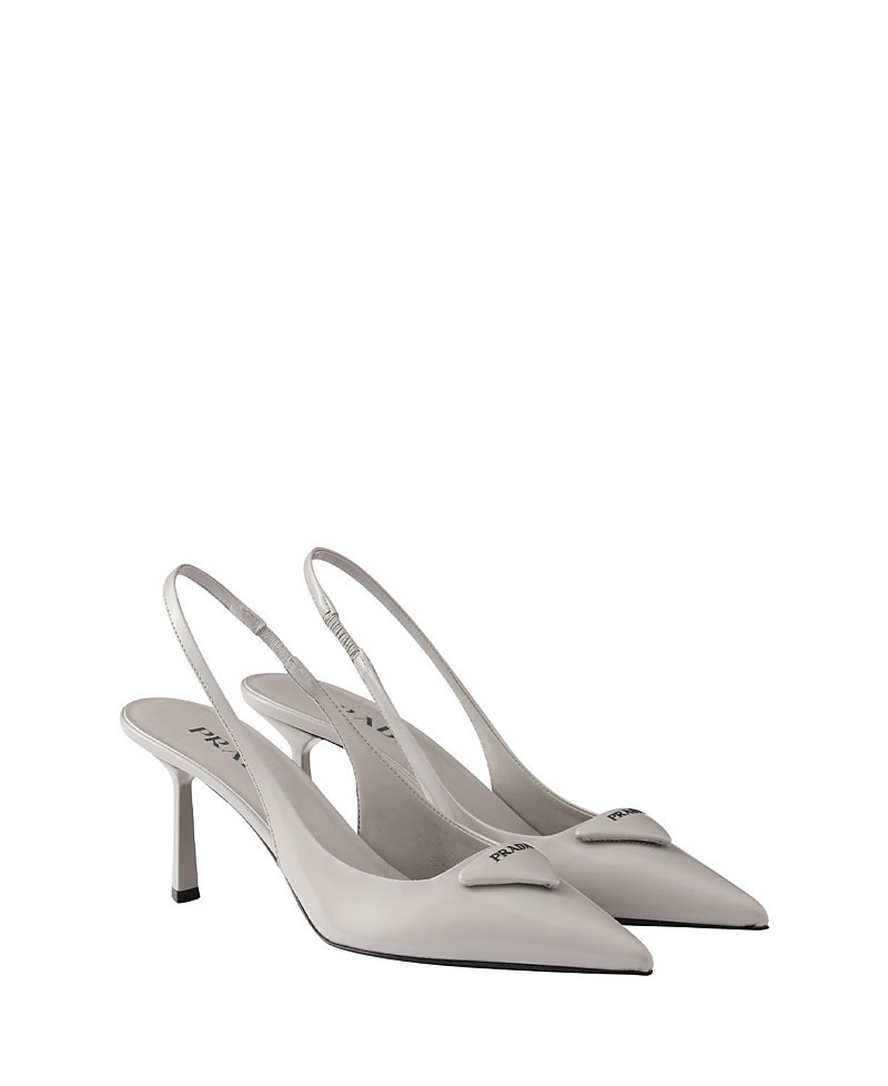 Prada Women's Brushed Leather Slingback Pumps | Bloomingdale's (US)