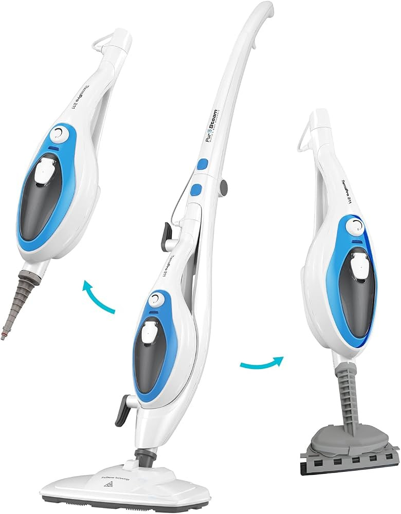 PurSteam 10-in-1 Steam Mop, Floor Steamer with Detachable Handheld Steam Cleaner for Tile, Hardwo... | Amazon (US)