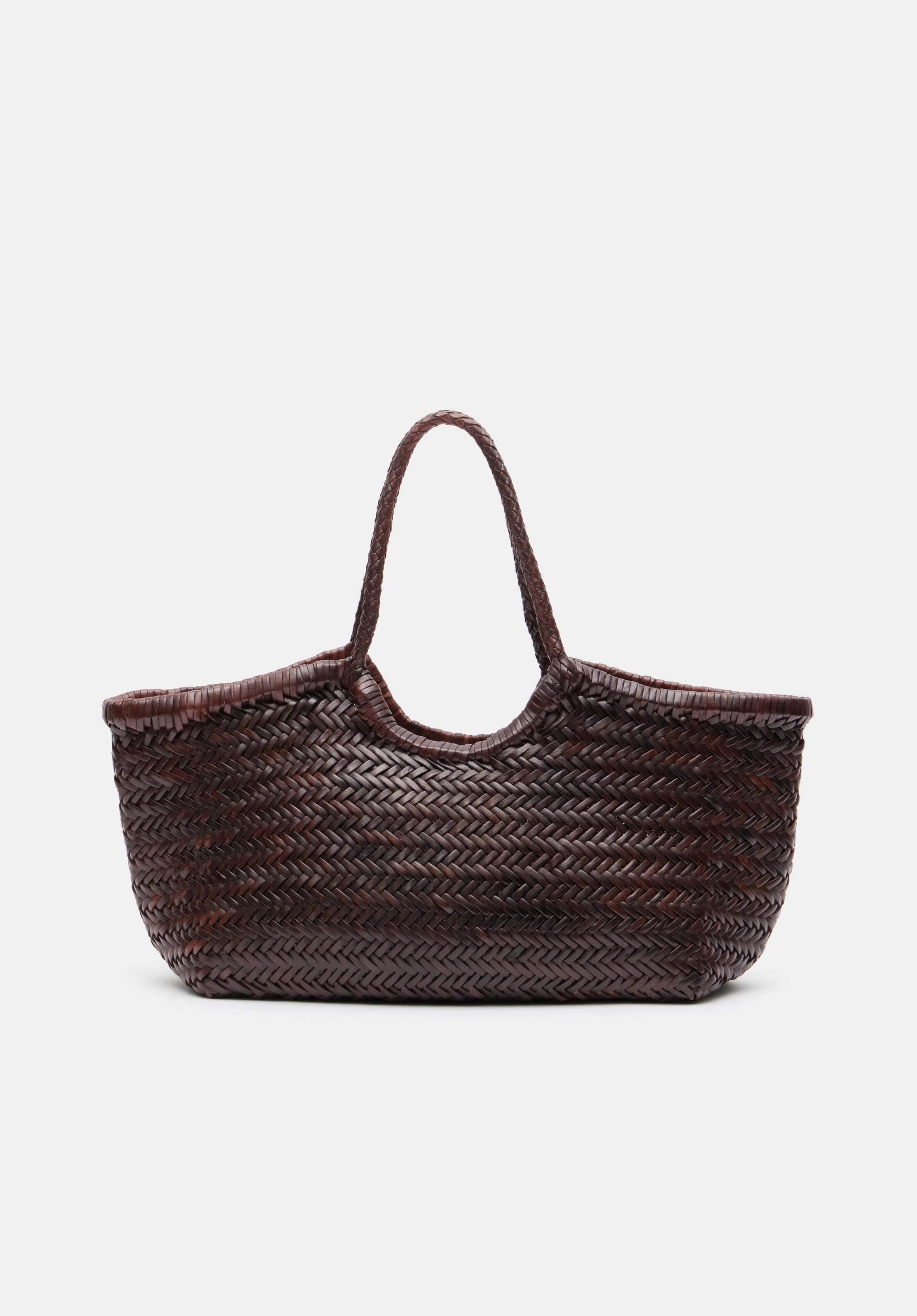 Kikapu Leather Weave Tote Bag | Hush UK