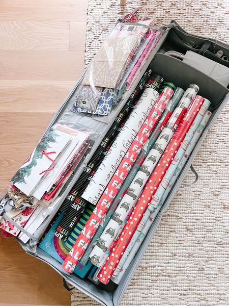 Gift wrap organizer / gift wrap storage / holiday wrapping 

#LTKHoliday #LTKhome #LTKSeasonal