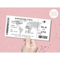 Personalised Boarding Pass Vacation/Holiday Ticket - Available For Any Location Surprise Birthday Christmas Gift Travel Airport | Etsy (UK)