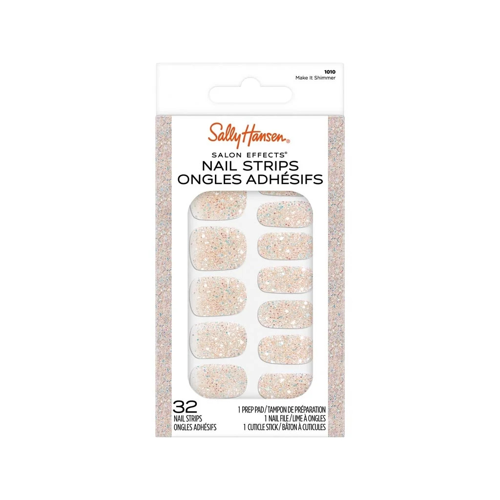 Sally Hansen Salon Effects Gloss Nail Strips, Make It Shimmer, 32pcs | Walmart (US)