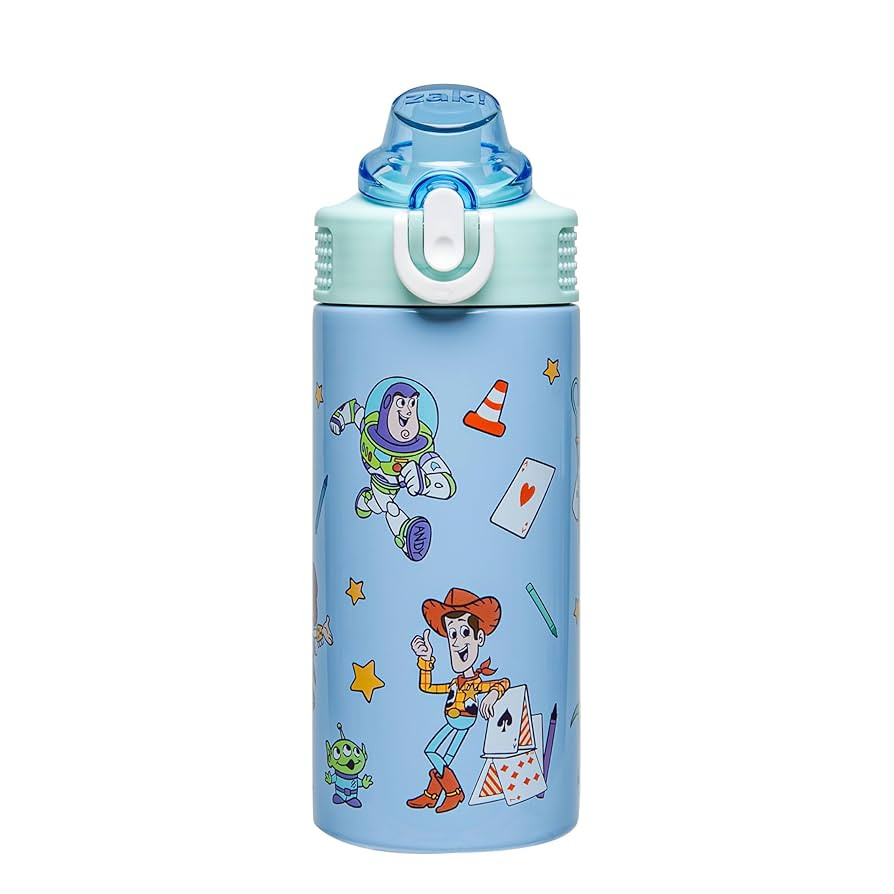 Zak Designs Disney and Pixar Toy Story Sage Kids Water Bottle For School or Travel, 14oz Stainles... | Amazon (US)