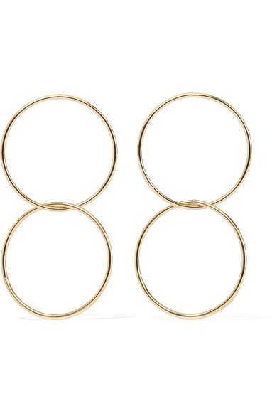 Gold-plated hoop earrings | NET-A-PORTER (US)