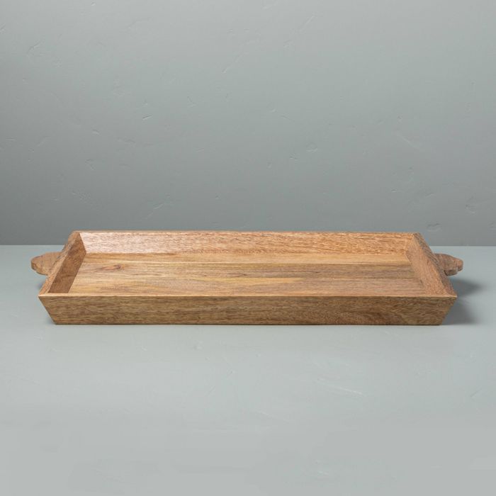 Carved Wood Tray - Hearth & Hand™ with Magnolia | Target