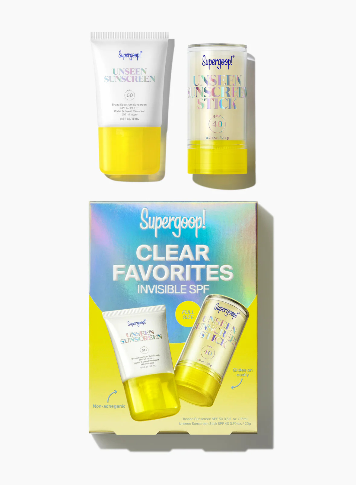 Clear Favorites Invisible SPF Kit | Supergoop