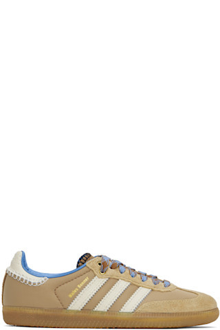 Beige adidas Originals Edition Nylon Samba Sneakers | SSENSE