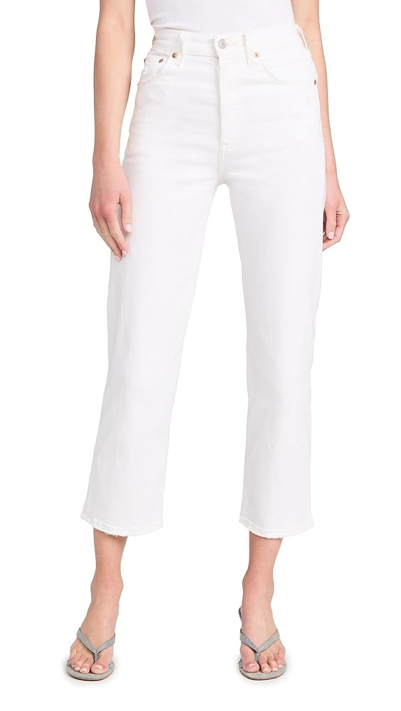 Levi's Women's Premium Ribcage Straight Ankle Jeans | Amazon (US)