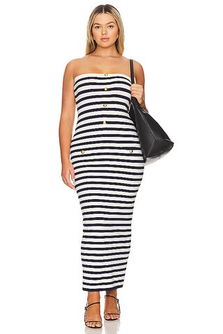 by Marianna Addison Striped Dress in Navy & White | Revolve Clothing (Global)