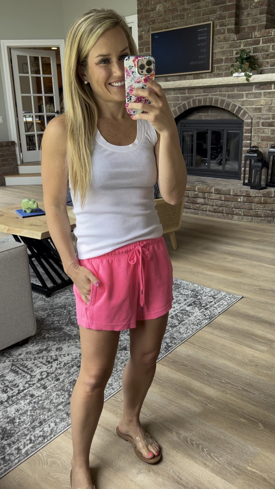 Tank top shorts casual aerie tank 

#LTKstyletip #LTKSeasonal #LTKsalealert