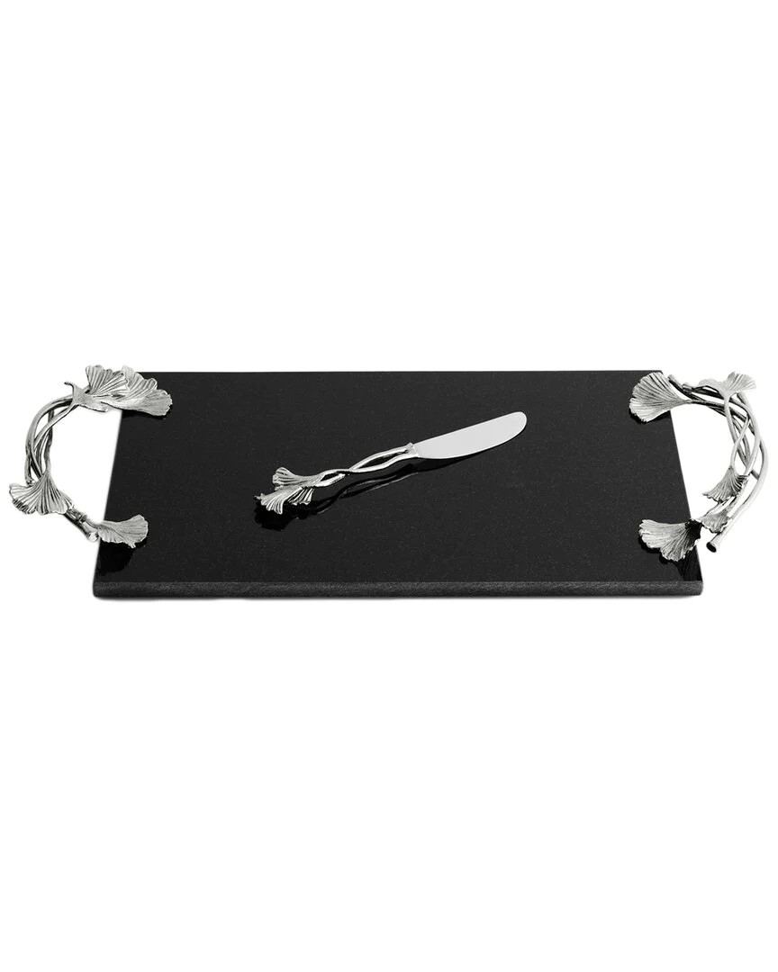 Michael Aram Ginkgo Large Cheese Board & Knife | Shop Simon