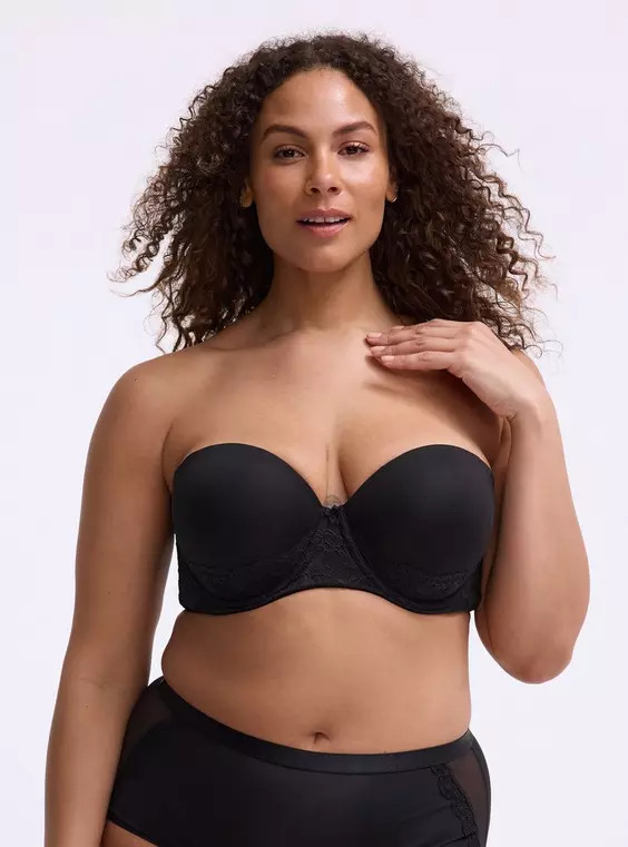 Strapless Push-Up Smooth Bra in Black | Torrid (US & Canada)
