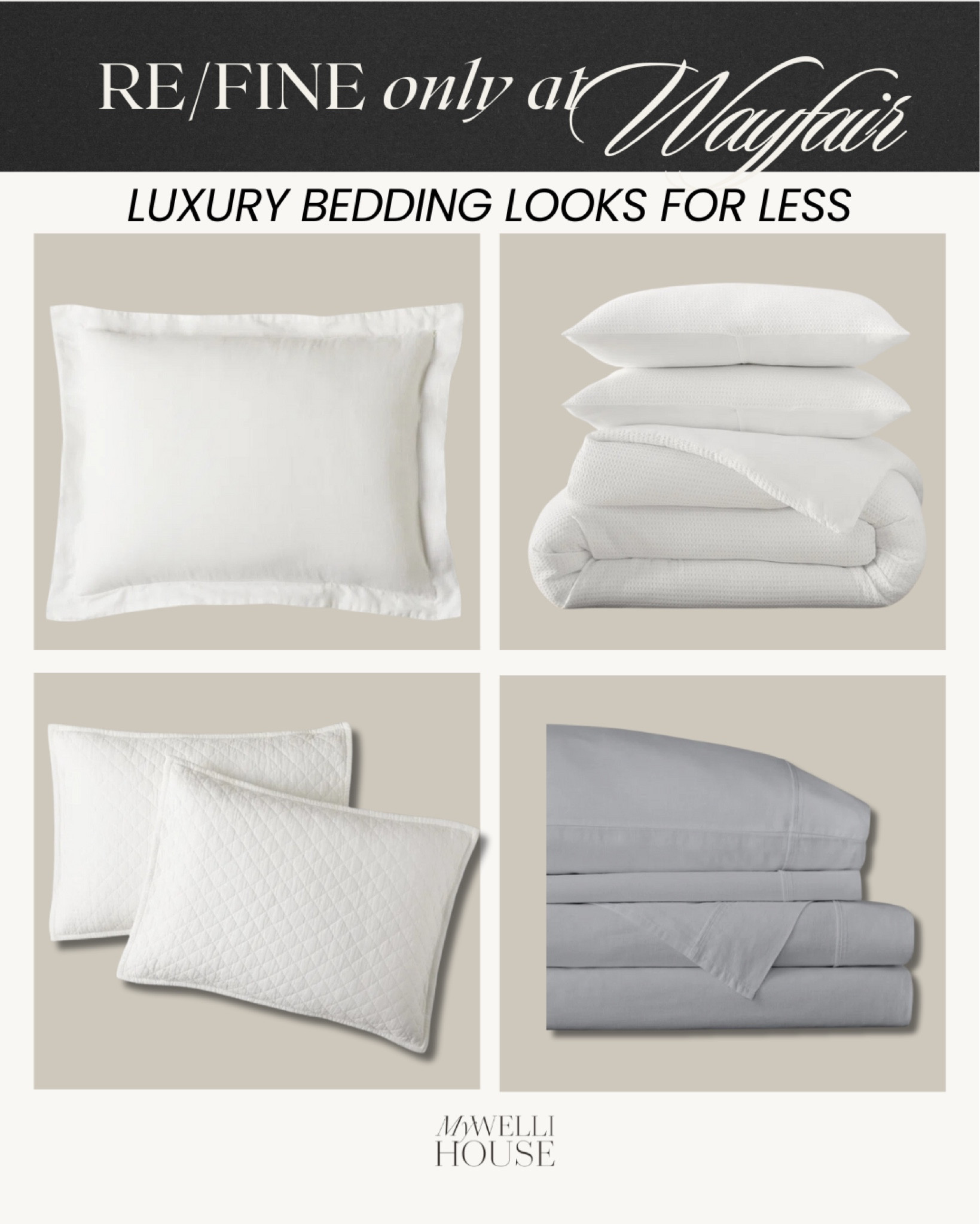 #WayfairPartner

LOOKS FOR LESS: Curated by hand bedding to elevate your bedroom look this holiday season, available only on Wayfair.
The RE/FINE collection is curated by hand with all of your bedding, bath and hosting essentials in mind!

@Wayfair #OnlyAtWayfair #Wayfair 

#LTKSeasonal #LTKHome #LTKHoliday