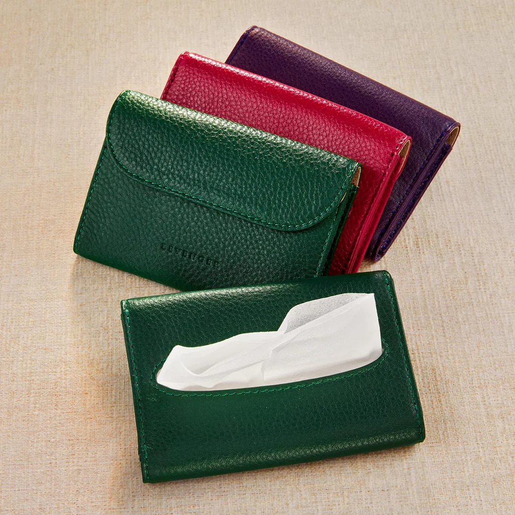 Leather Pocket Tissue Holder | Levenger