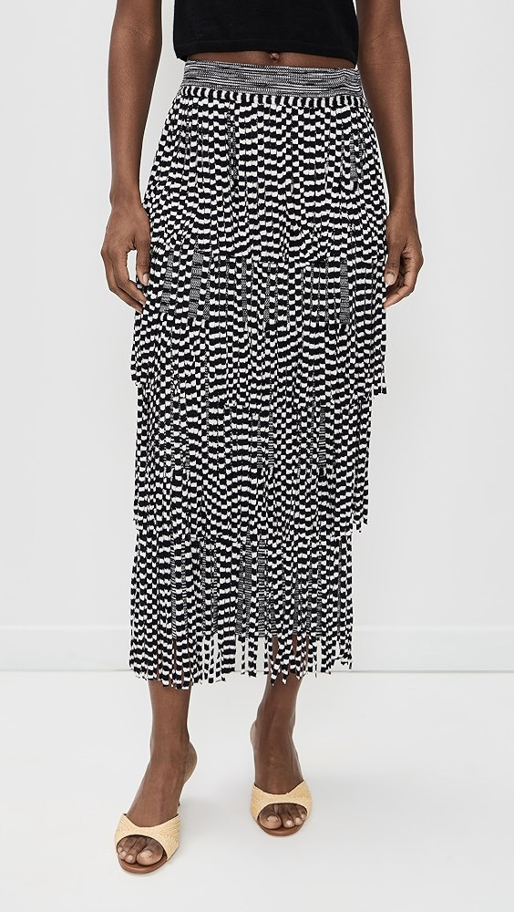 Za Za Knit Fringe Skirt | Shopbop