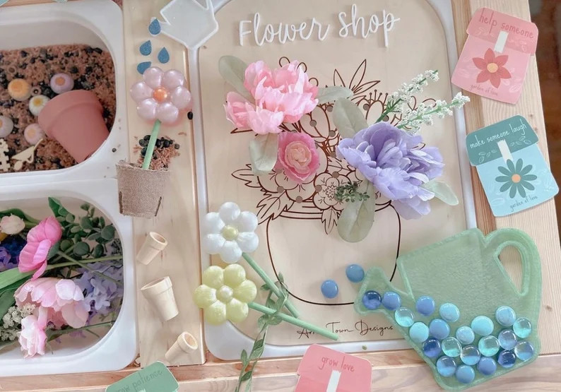 Flisat Flower Insert Flisat Insert IKEA Table Montessori Educational Toy Preschool Homeschool Lea... | Etsy (US)