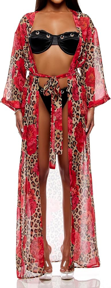 Forplay Women's Termoli Mesh Pool Kimono | Amazon (US)