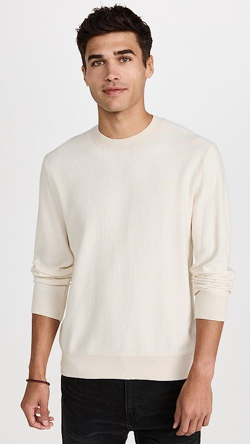 Club Monaco Texture Crewneck Sweater | SHOPBOP | Shopbop