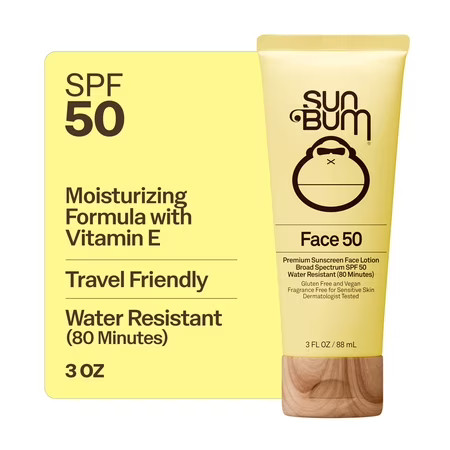 Sun Bum Premium Sunscreen Face Lotion, SPF 50, Fragrance Free, 3 fl oz | Walmart (US)