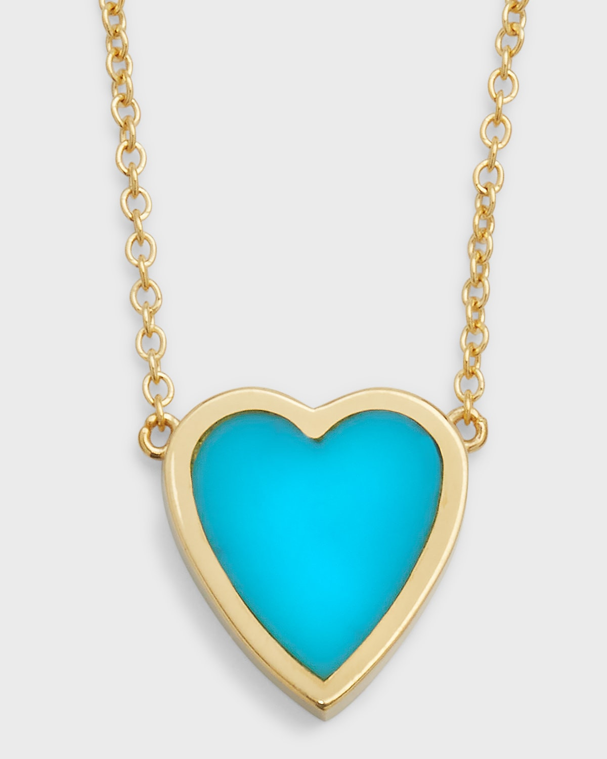 18k Mini Inlay Heart Necklace | Neiman Marcus