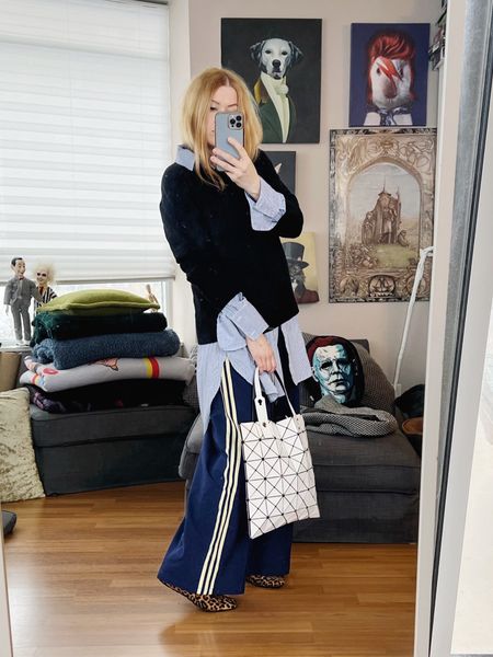 Oversized layers, animal print shoes, and the best track pants. 
Shoes and bag are secondhand.
•
#springlook  #torontostylist #StyleOver40 #isseymiyake #retroadidas  #fashionstylist #FashionOver40  #MumStyle #genX #genXStyle #shopSecondhand #genXInfluencer #genXblogger #Over40Style #40PlusStyle #Stylish40


#LTKitbag #LTKstyletip #LTKover40