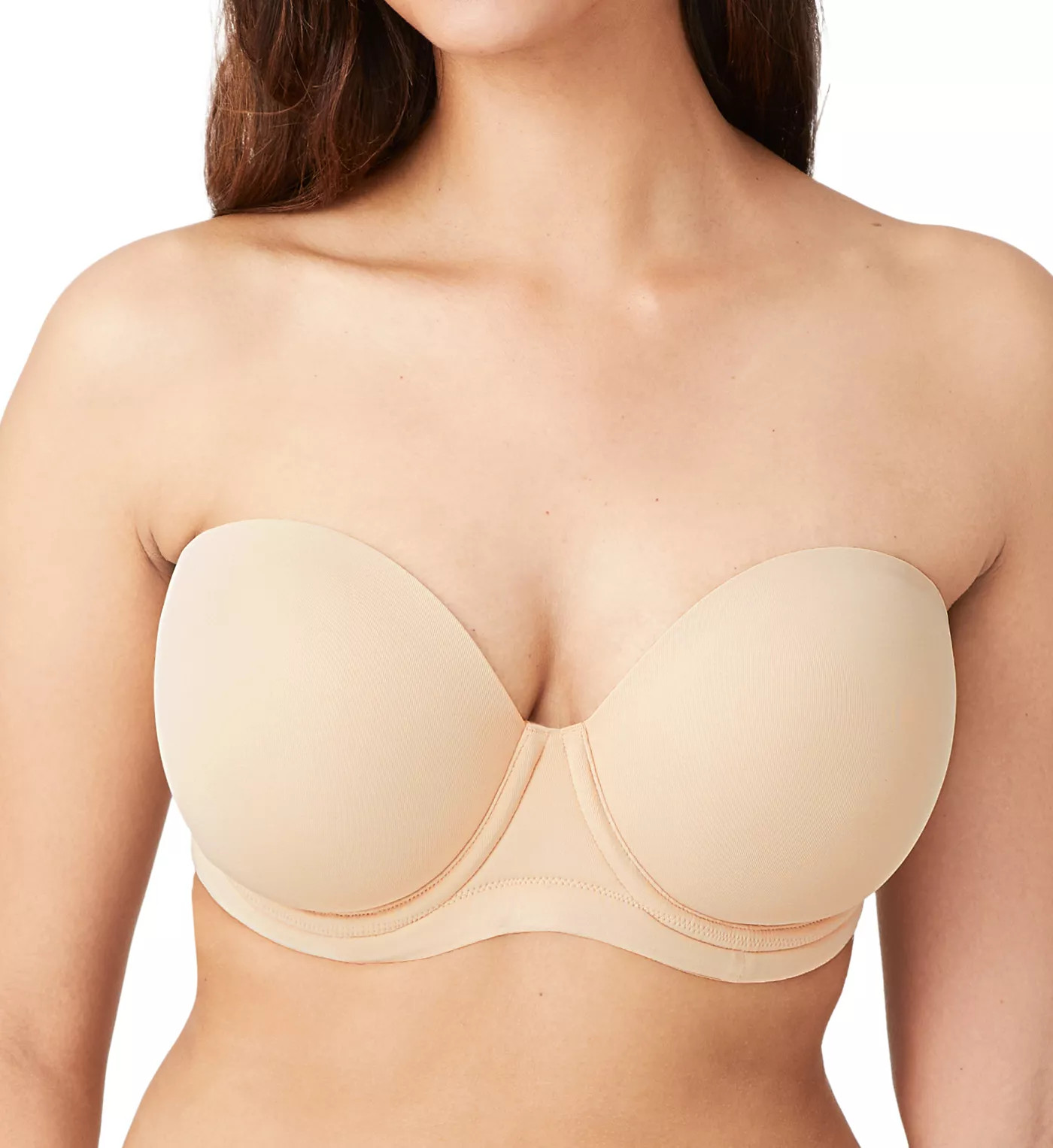 Wacoal Women's Red Carpet Strapless Full-Busted Underwire Bra in Sand | Size: 34G | HerRoom.com | HerRoom