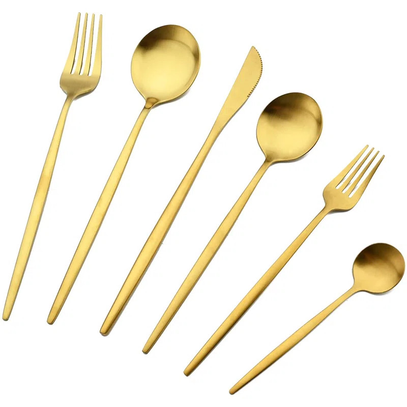 Latitude Run® Naseer Stainless Steel Flatware Set - Service for 6 | Wayfair North America