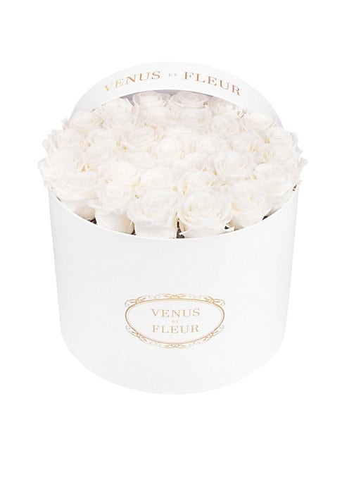 Large Round Box with Eternity Roses | Saks Fifth Avenue