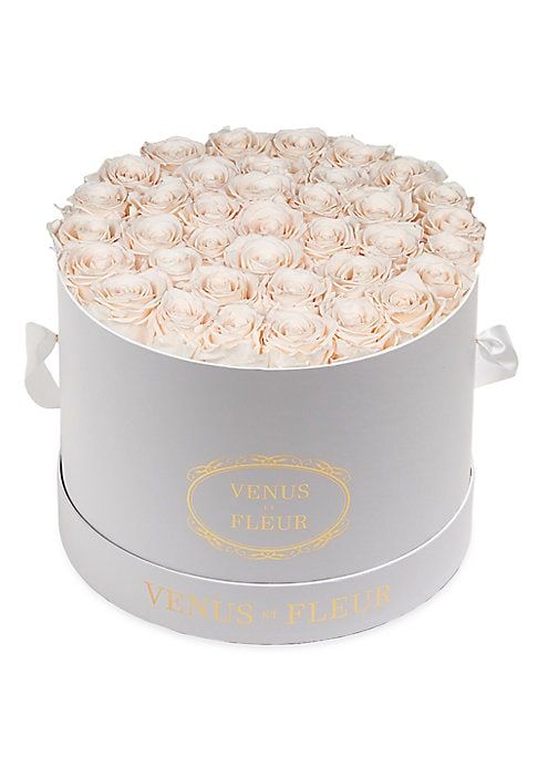 Large Round Box with Eternity Roses | Saks Fifth Avenue