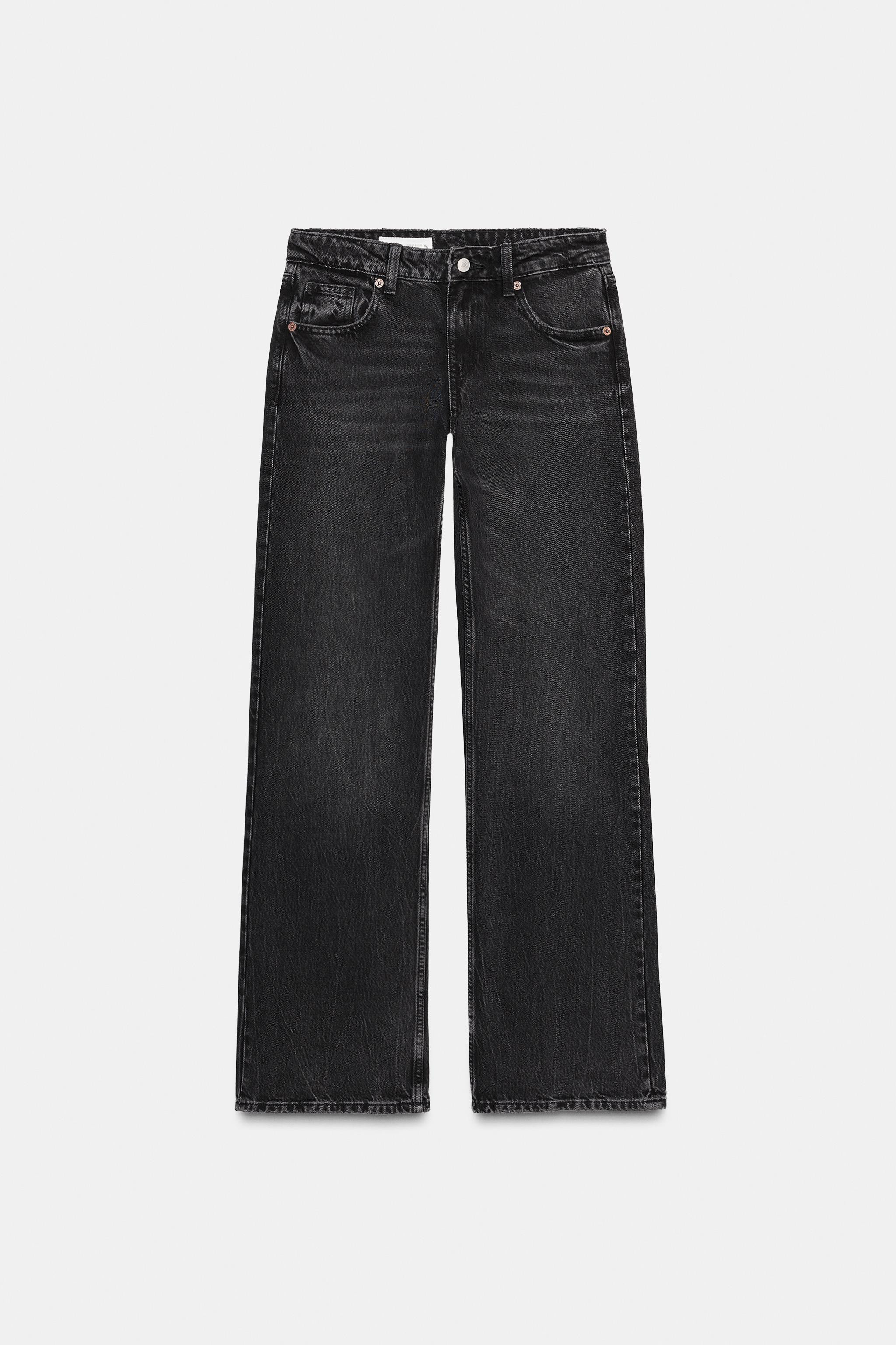 TRF WIDE-LEG LOW-RISE JEANS | Zara UK