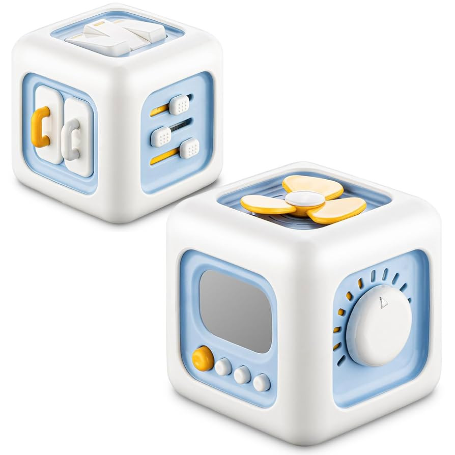 Busy Cube Toys for 1 Year Old, Montessori for 1+ Year Old, Travel Toys for Toddlers 1-3, Learning... | Amazon (US)