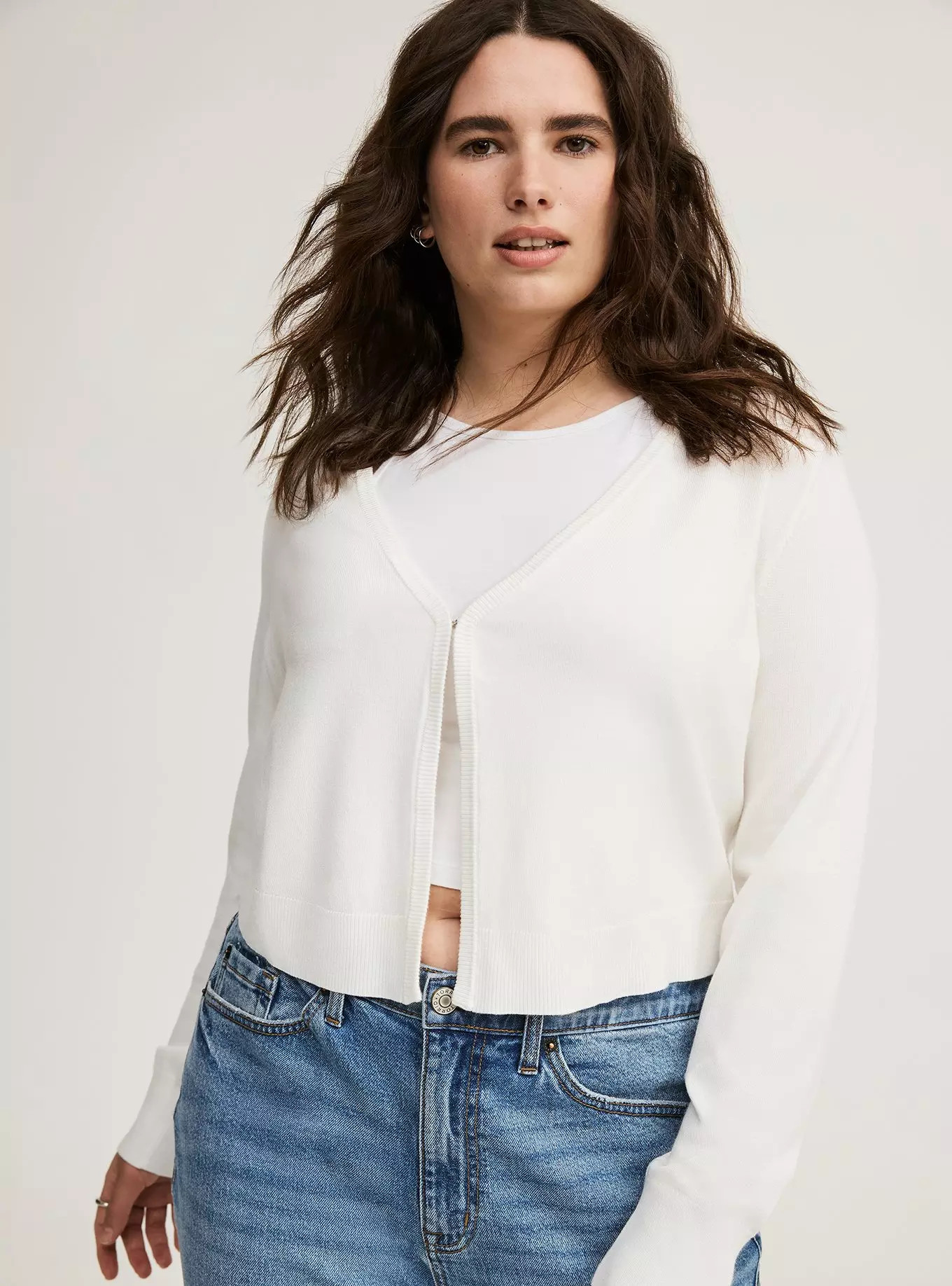 Fitted Long Sleeve Shrug Sweater | Torrid (US & Canada)
