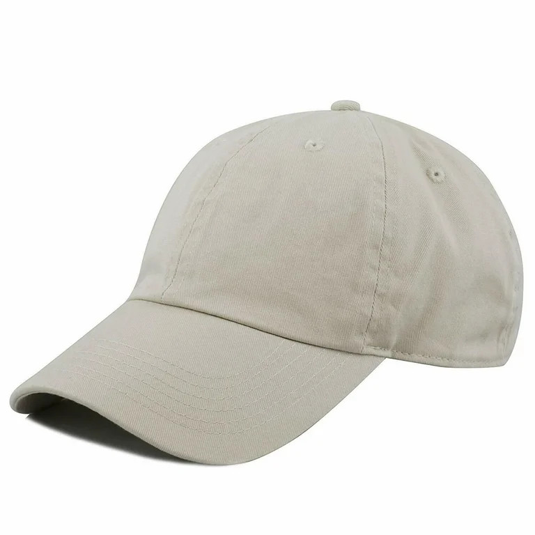 Newhattan Plain 100% Cotton Hat Men Women Adjustable Baseball Cap | Walmart (US)