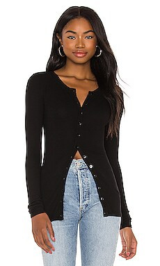 Silk Rib Fitted Long Sleeve Cardigan
                    
                    Enza Costa | Revolve Clothing (Global)