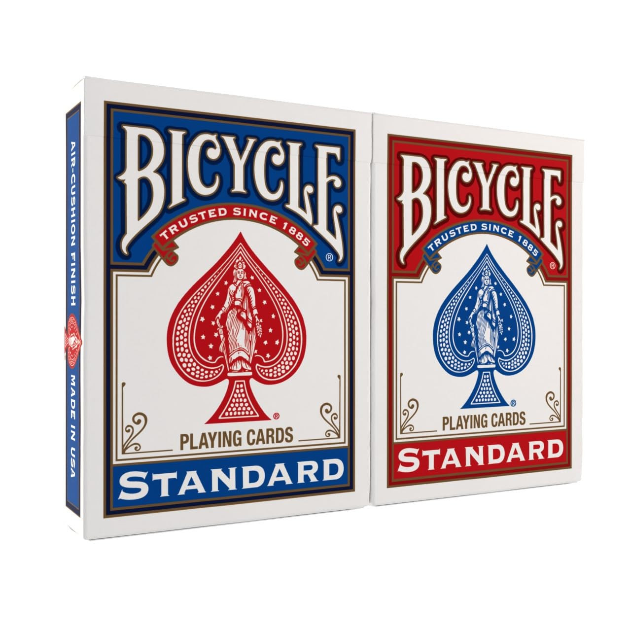 Bicycle Standard Playing Cards, Standard Poker Size Deck of Cards, Red & Blue (2 Pack), Classic C... | Amazon (US)