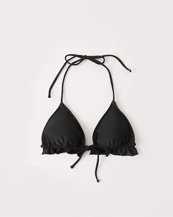 Triangle Ruffled Bikini Top | Abercrombie & Fitch US & UK