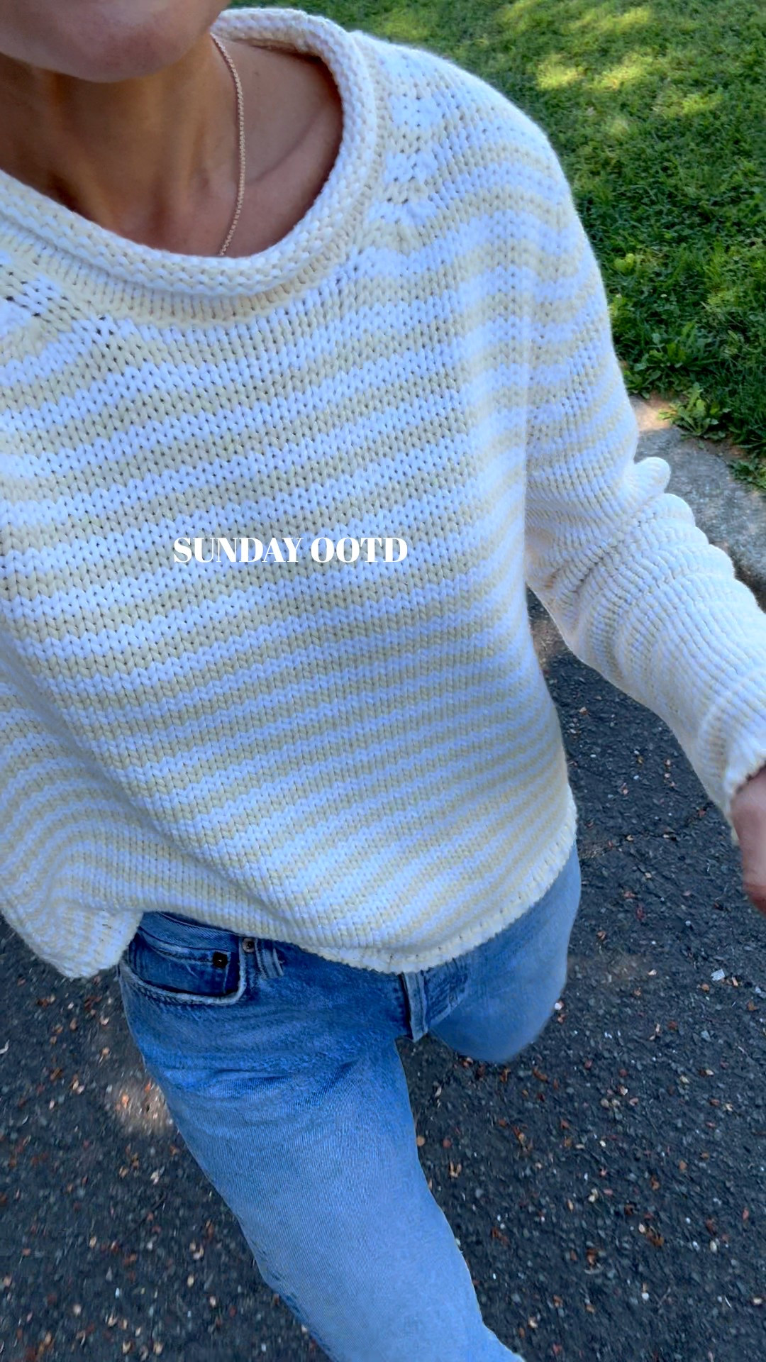 🔥sweater alert! This Mini Marina Fine Stripe from LA LIGNE gets compliments every single time I wear it and for good reason. The stitching detail is a work of art. The roll neck is a beautiful detail and the colors ecru/white is BEAUTIFUL and so comfortable. Wearing my true size (small) • AGOLDE 90’s are my best selling jeans for good reason. So comfortable and so flattering. I wear my true size, 25• Margaux Wrap sandals are so elegant for summer and I’ll be wearing them all Fall with jeans until it gets too cold • ZOE CHICCO floating diamond chain necklace is a true forever staple investment piece • what I love about this outfit is that it is a mix of casual and elevated but everything feels amazing and truly works together so well   

#LTKStyleTip #LTKSeasonal