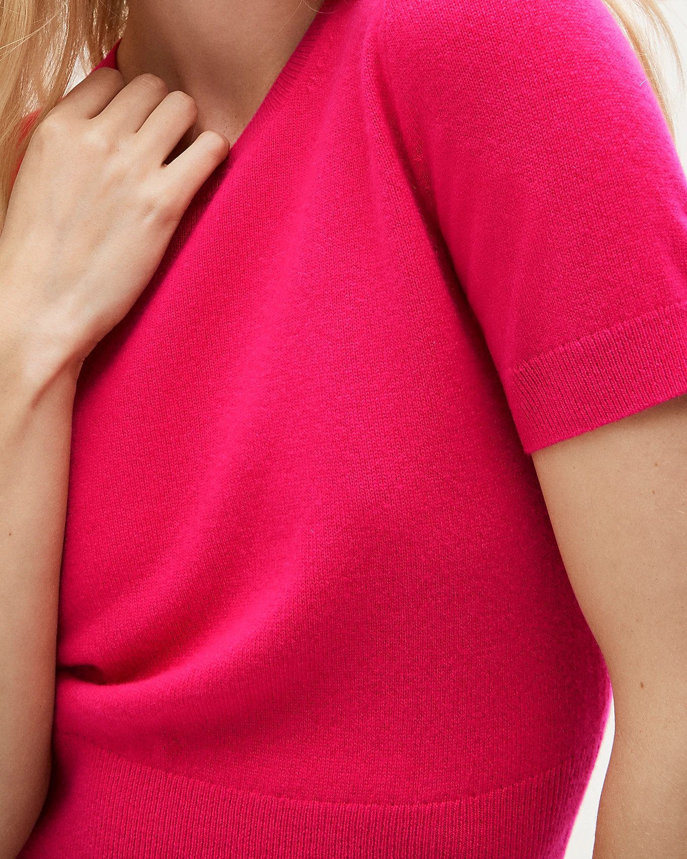 Cashmere shrunken T-shirt | J. Crew US