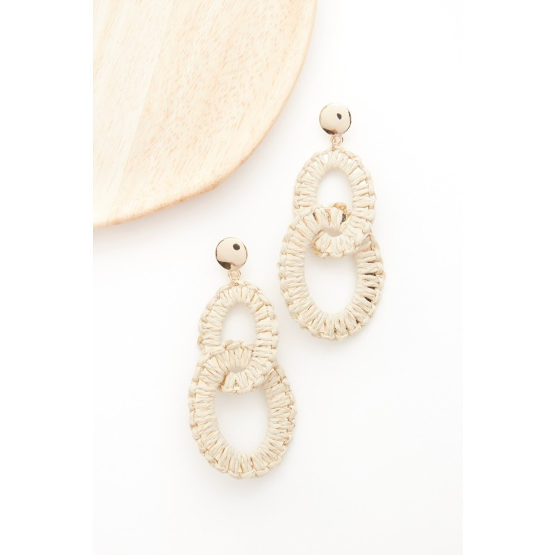 EVEREVE Paris Raffia Statement Earring | EVEREVE | Evereve