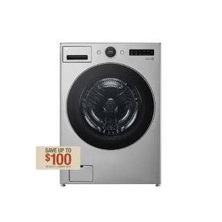 LG 4.5 cu. ft. Stackable SMART Front Load Washer in Graphite Steel with TurboWash 360 and Allergi... | The Home Depot