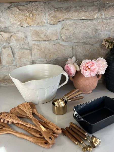 New kitchen items  measuring spoons, cups, bread pan & mixing bowl, mixing bowl is on sale!! 

#LTKunder50 #LTKSeasonal #LTKhome