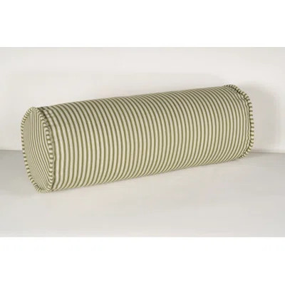 Birch Lane Polo Stripe Calypso Piped Bolster Pillow | Wayfair North America