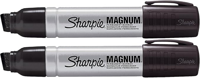 2 Pack Sharpie 44101 Sharpie Magnum Permanent Marker Black | Amazon (US)